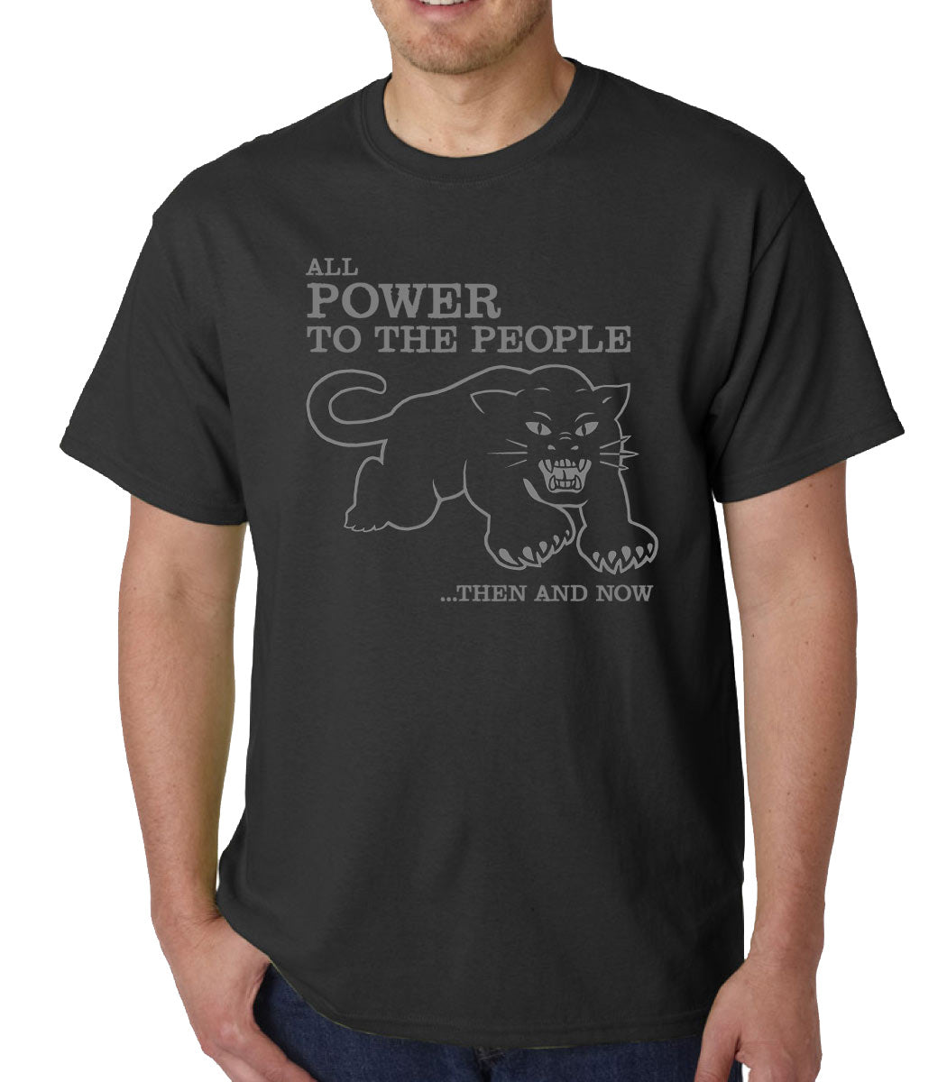 All Power to the People ...Then and Now (Black Panthers) t-shirt