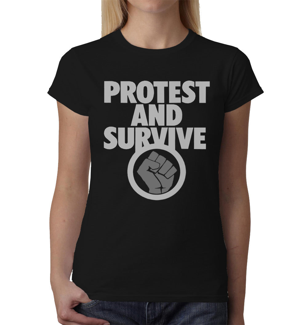 Protest and Survive ladies t-shirt