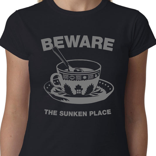 Beware The Sunken Place ladies t-shirt