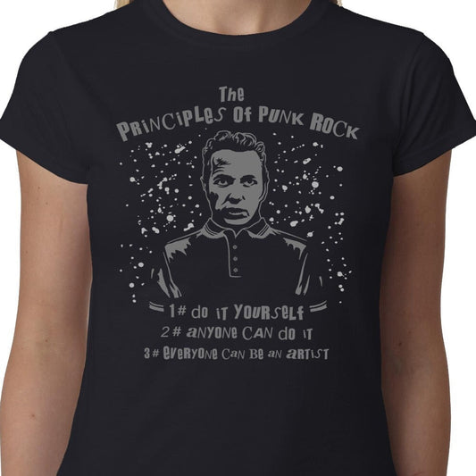 Principles of Punk Rock (Joe Strummer) ladies t-shirt