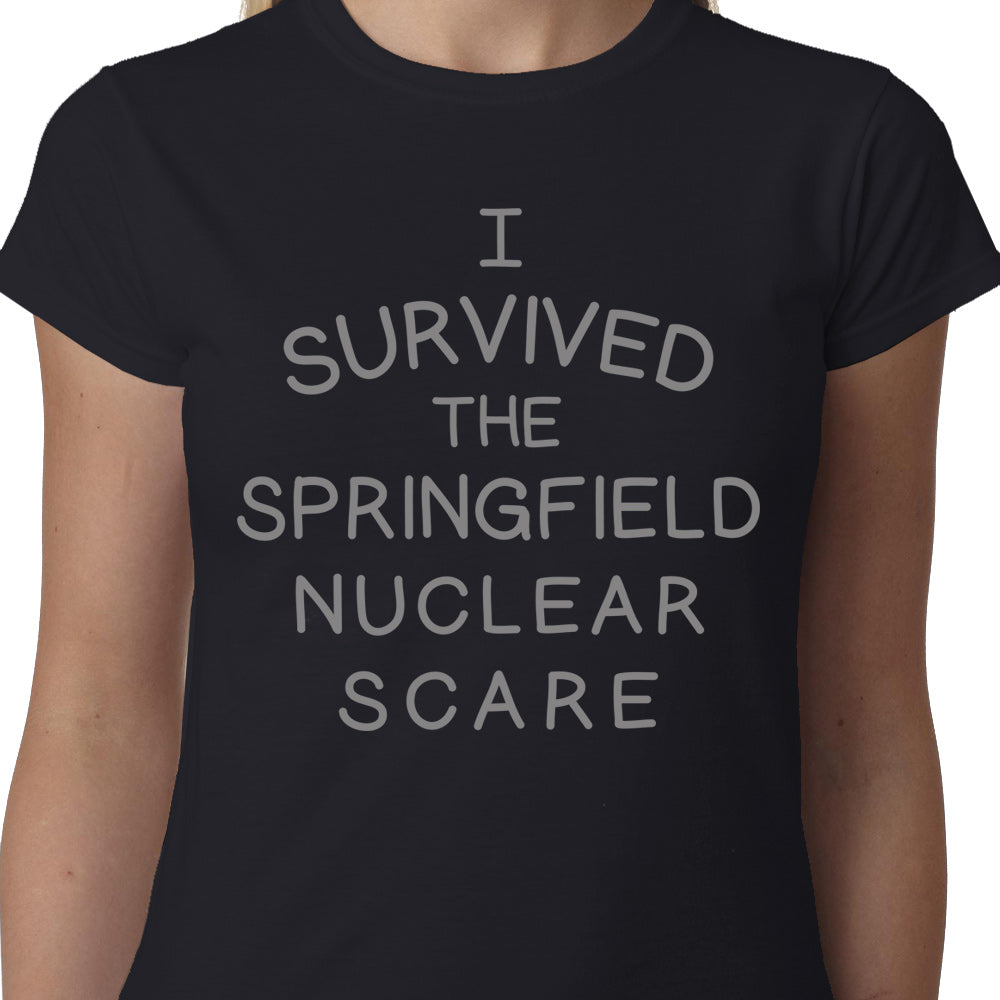 I Survived The Springfield Nuclear Scare ladies t-shirt