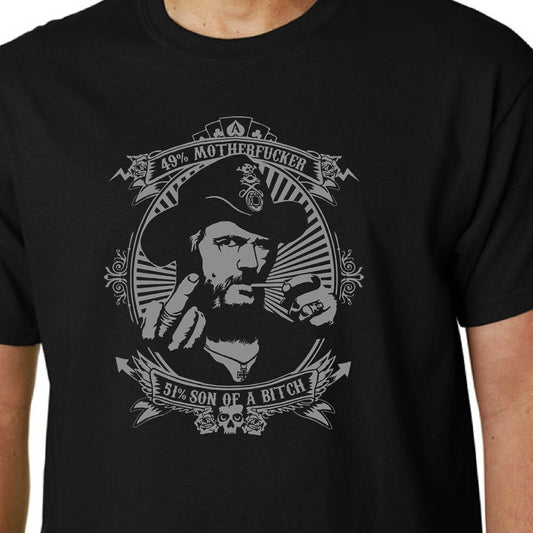 LEMMY t-shirt 49% Motherf***** 51% Son Of A Bitch