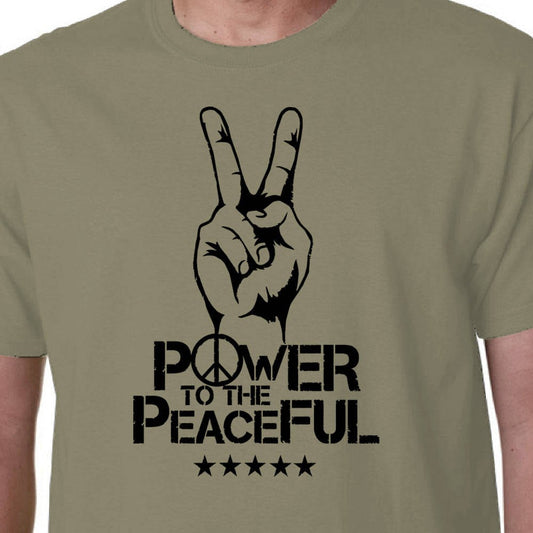 Power to the Peaceful t-shirt