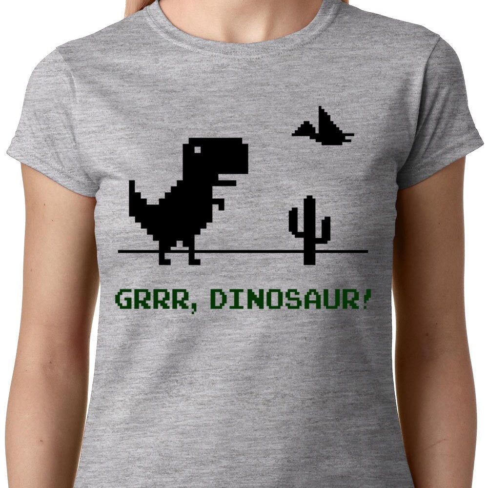 Grrr, Dinosaur! ladies t-shirt